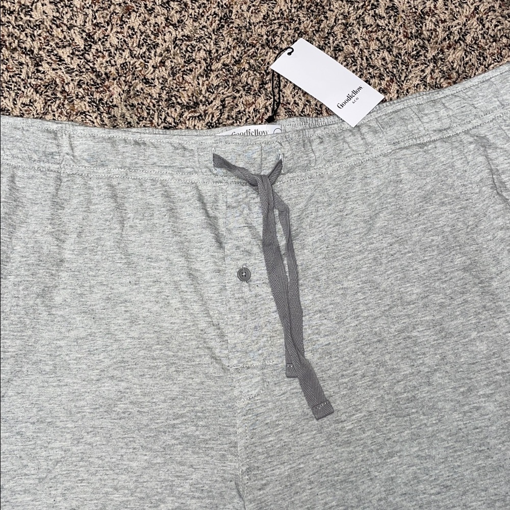 Goodfellow & Co Gray Drawstring Boxer Style Soft Lounge Shorts Mens L &XXL | NWT - Picture 2 of 3